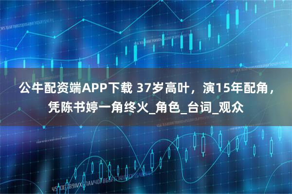 公牛配资端APP下载 37岁高叶，演15年配角，凭陈书婷一角终火_角色_台词_观众