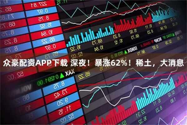 众豪配资APP下载 深夜！暴涨62%！稀土，大消息